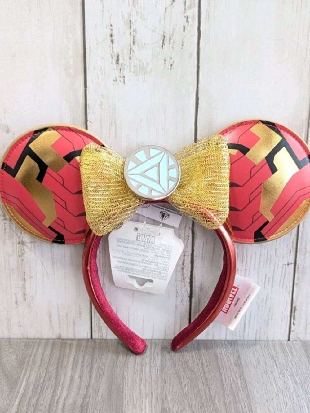 Marvel Iron Man Minnie Mouse Ears Headband Disney Parks 2024